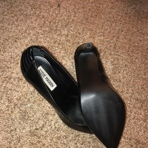 All black Steve Madden heels.